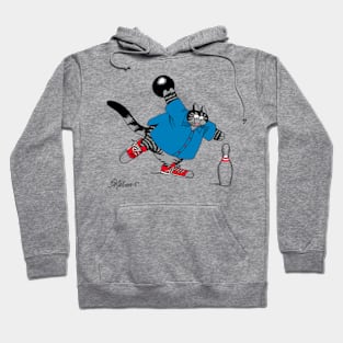 B kliban cat bowling Hoodie